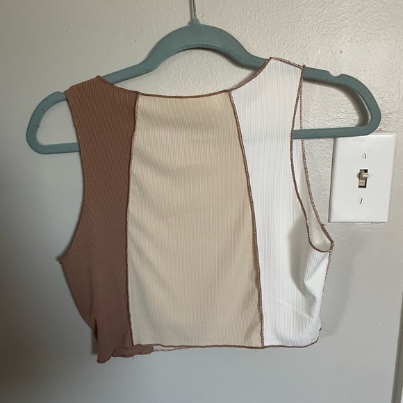 Neutral Patchwork Top - Picture 3 of 3